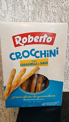 Палочки Гриссини Кроккини соленые "Roberto" 0,250 кг
