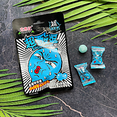 Кислые конфеты Sour Candy Foods черника